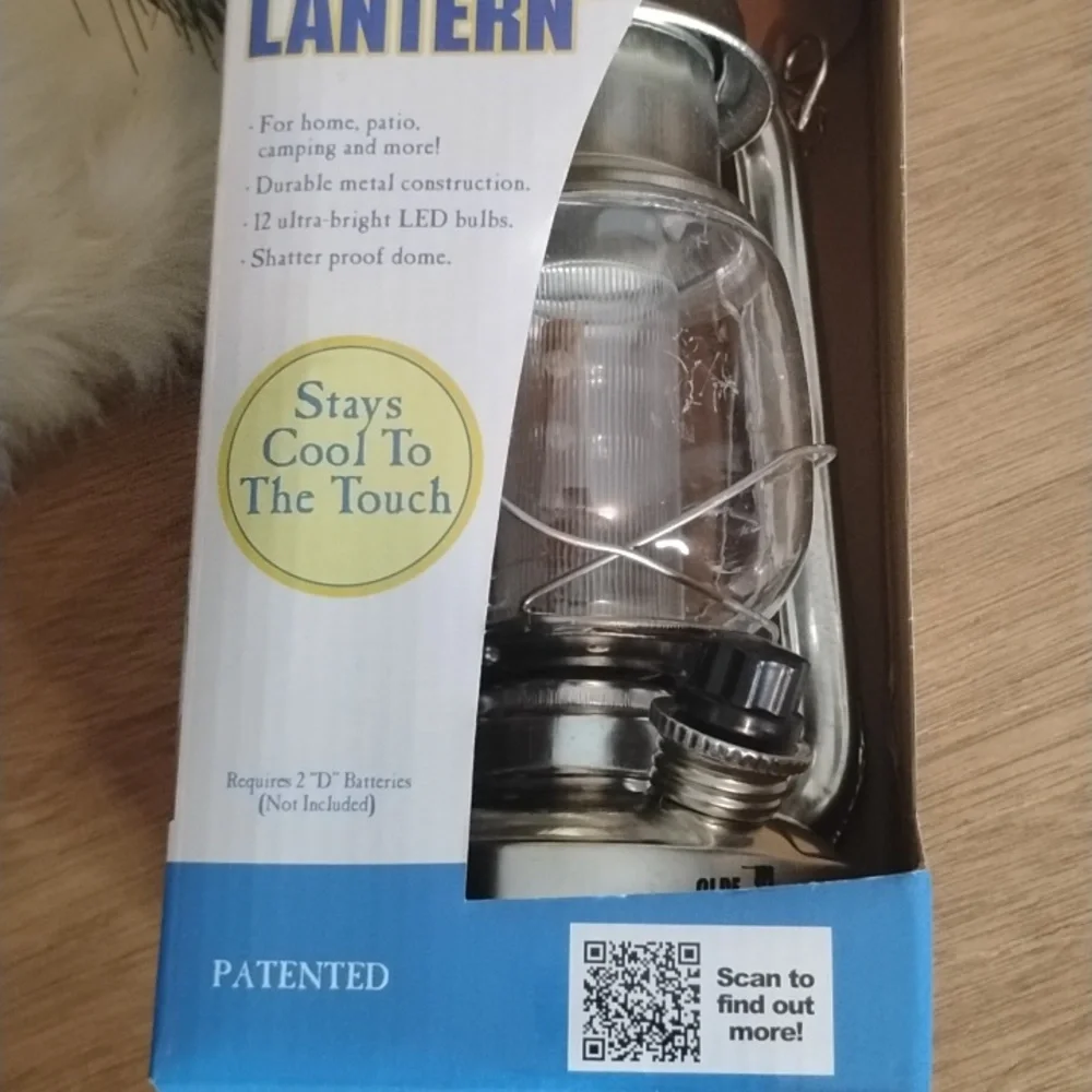 Antique Lantern With LED LIGHTS NWT